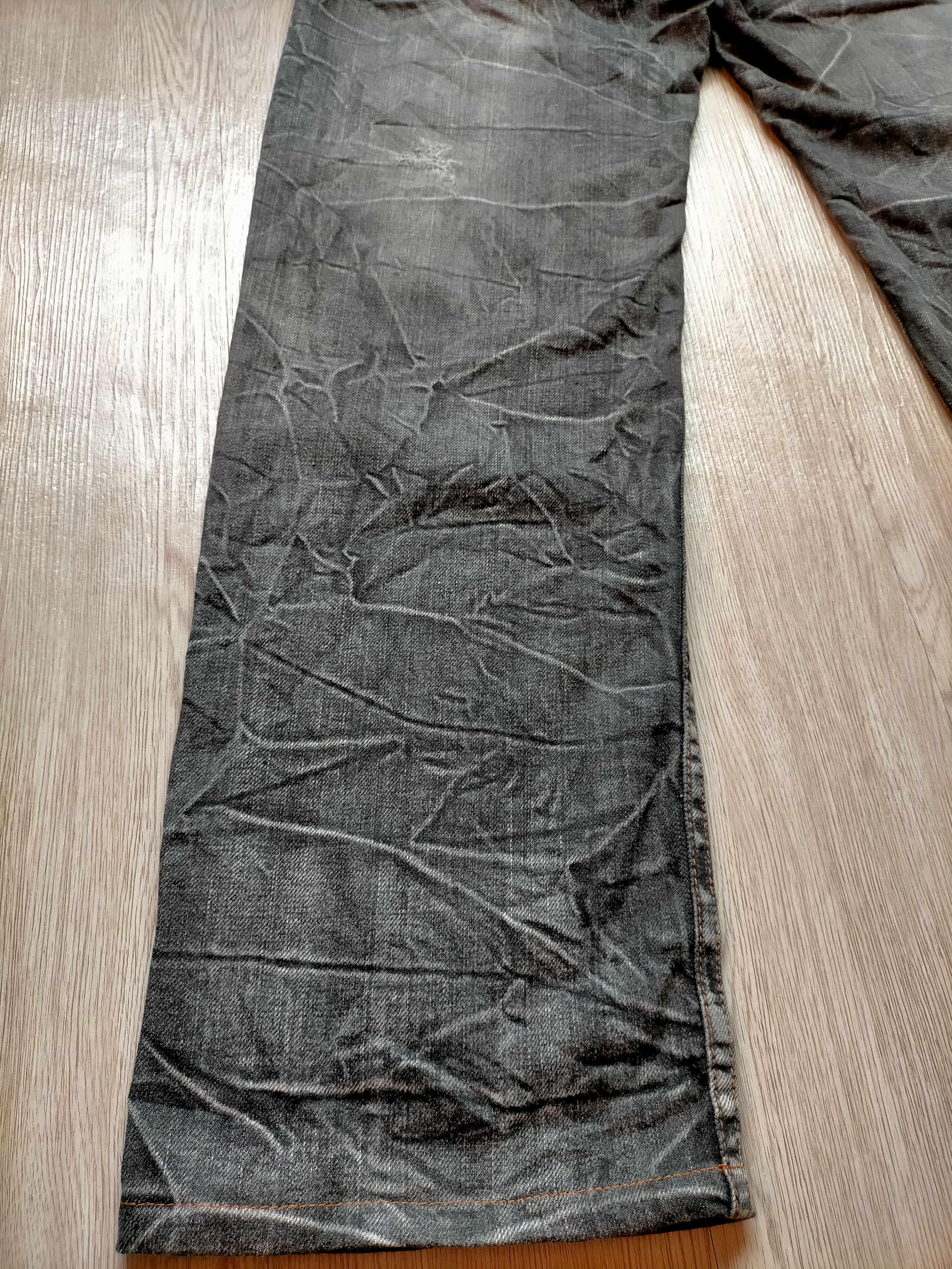 If Six Was Nine × Japanese Brand Nylaus Clothing Double Waist Black Jeans Size US 32 / EU 48 - 12 Thumbnail