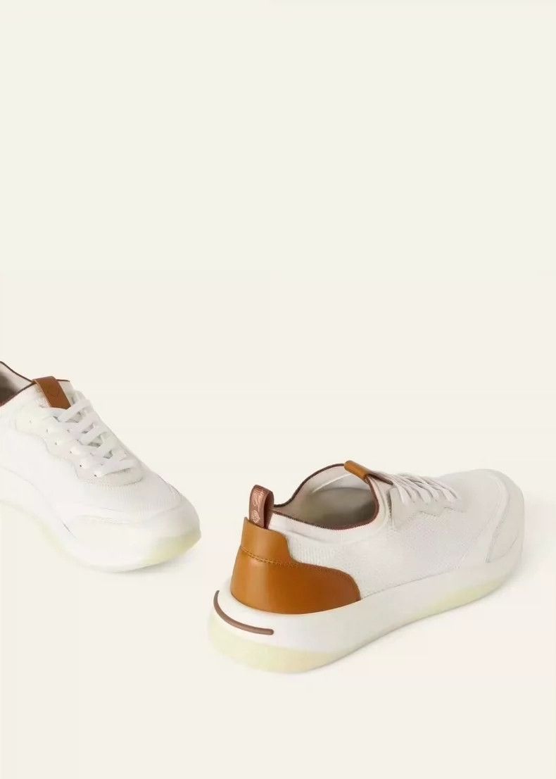 Loro Piana LORO PIANA Men's casual white shoes Size US 8 / EU 41 - 8 Thumbnail
