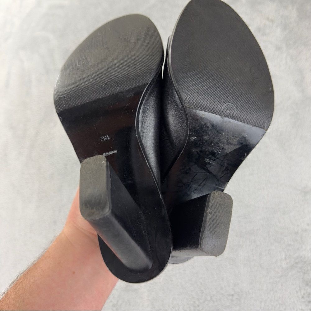 Alexander Wang Alexander Wang Black Leather Heels Women’s Size 8 US/38 EU Size US 8 / IT 38 - 3 Thumbnail