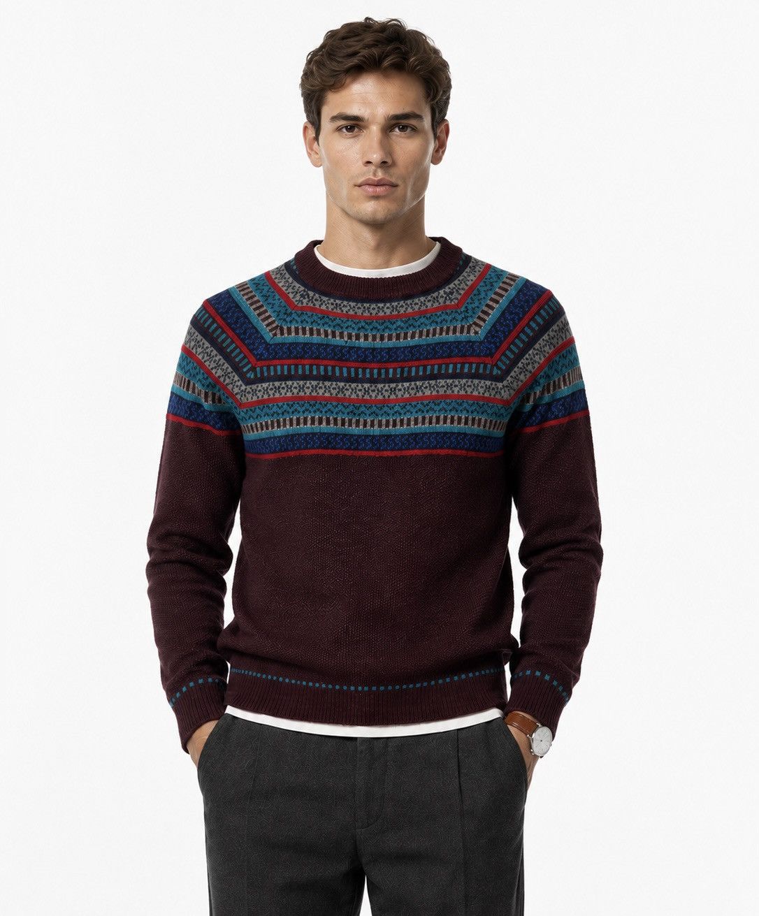 Jack Wills Jack Wills Knit Merino Wool Sweater Jumper Red Long Sleeve Size US M / EU 48-50 / 2 - 1 Thumbnail