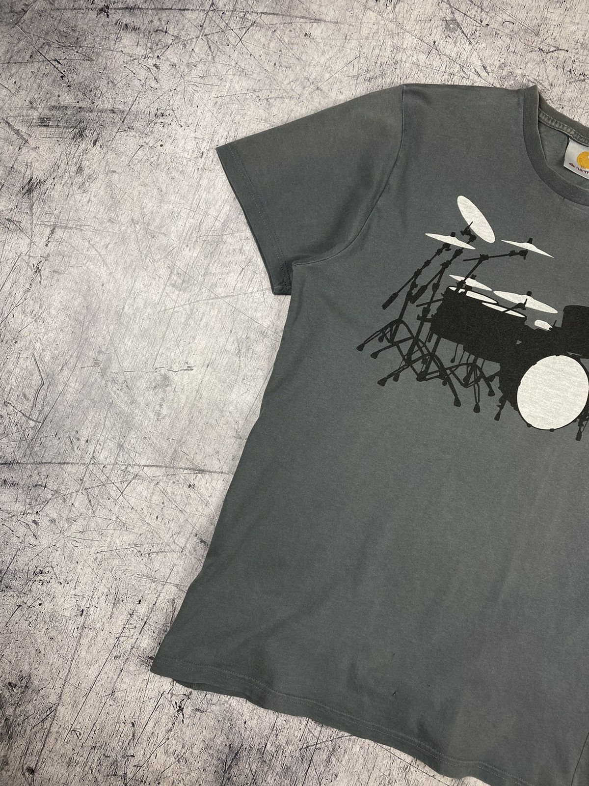 Carhartt Vintage Carhartt Drums Tee T Shirt Size US S / EU 44-46 / 1 - 3 Thumbnail