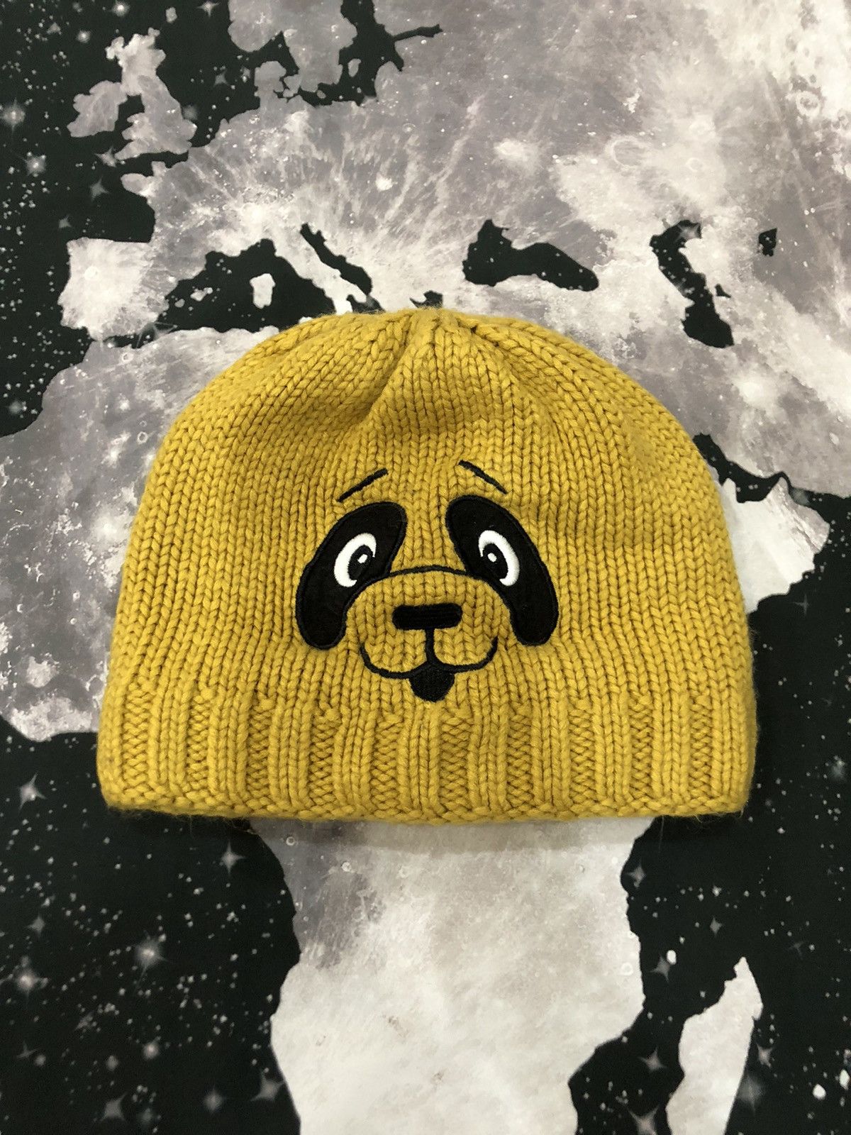 Other Panda Face fleece knit beanie hat Size ONE SIZE - 1 Thumbnail