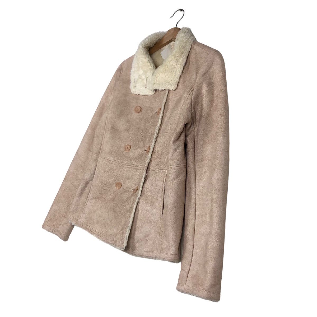 Calvin Klein 🔥Vintage Shearling Mink Fur Biker Jacket Calvin Klein Size US M / EU 48-50 / 2 - 2 Thumbnail