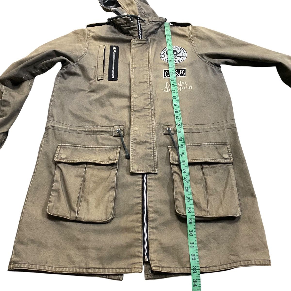 Japanese Brand Vintage Candy Stripper Long Button/Zipper Jacket M Size Size US M / EU 48-50 / 2 - 14 Thumbnail