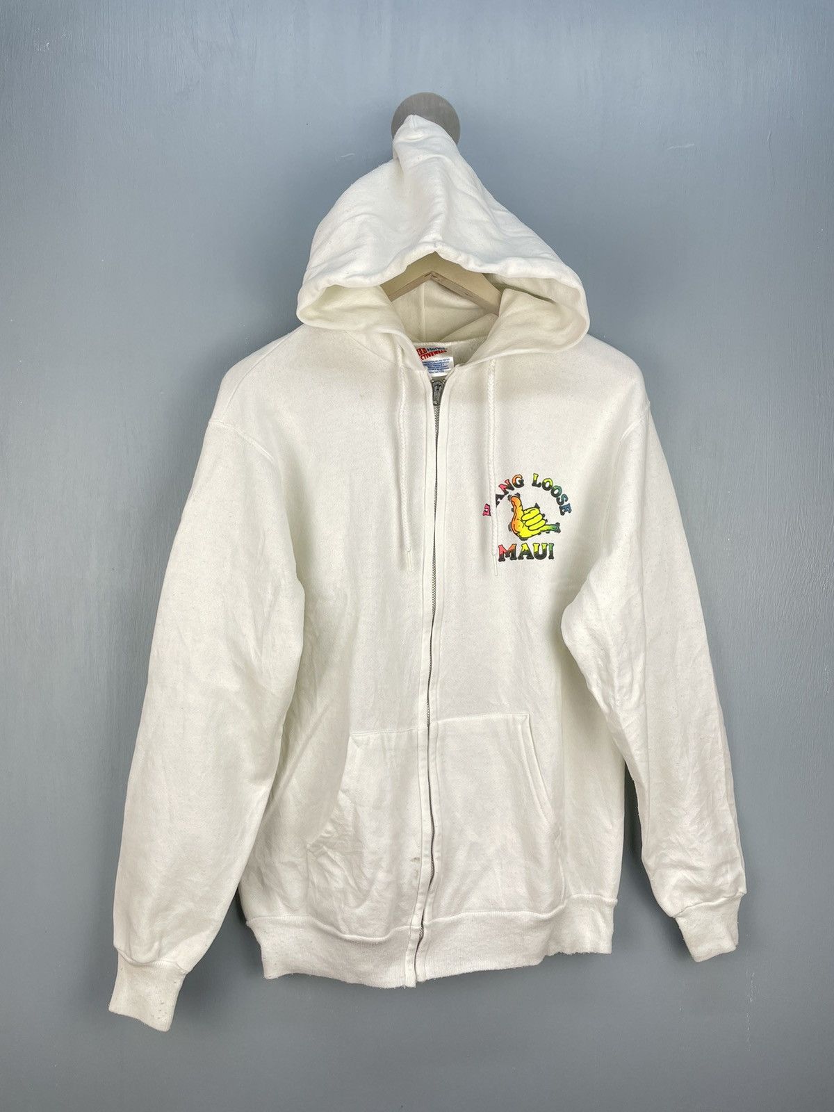 Vintage Vintage 80s Hang Loose Maui zip up hoodie Size US M / EU 48-50 / 2 - 2 Thumbnail