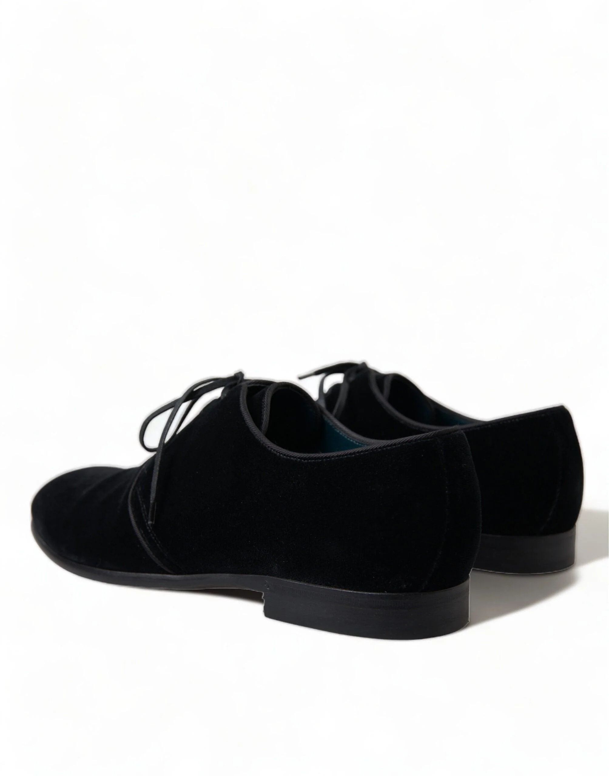 Dolce & Gabbana o1y0125 Velvet Laced Shoes in Black Size US 5 / EU 37 - 6 Thumbnail