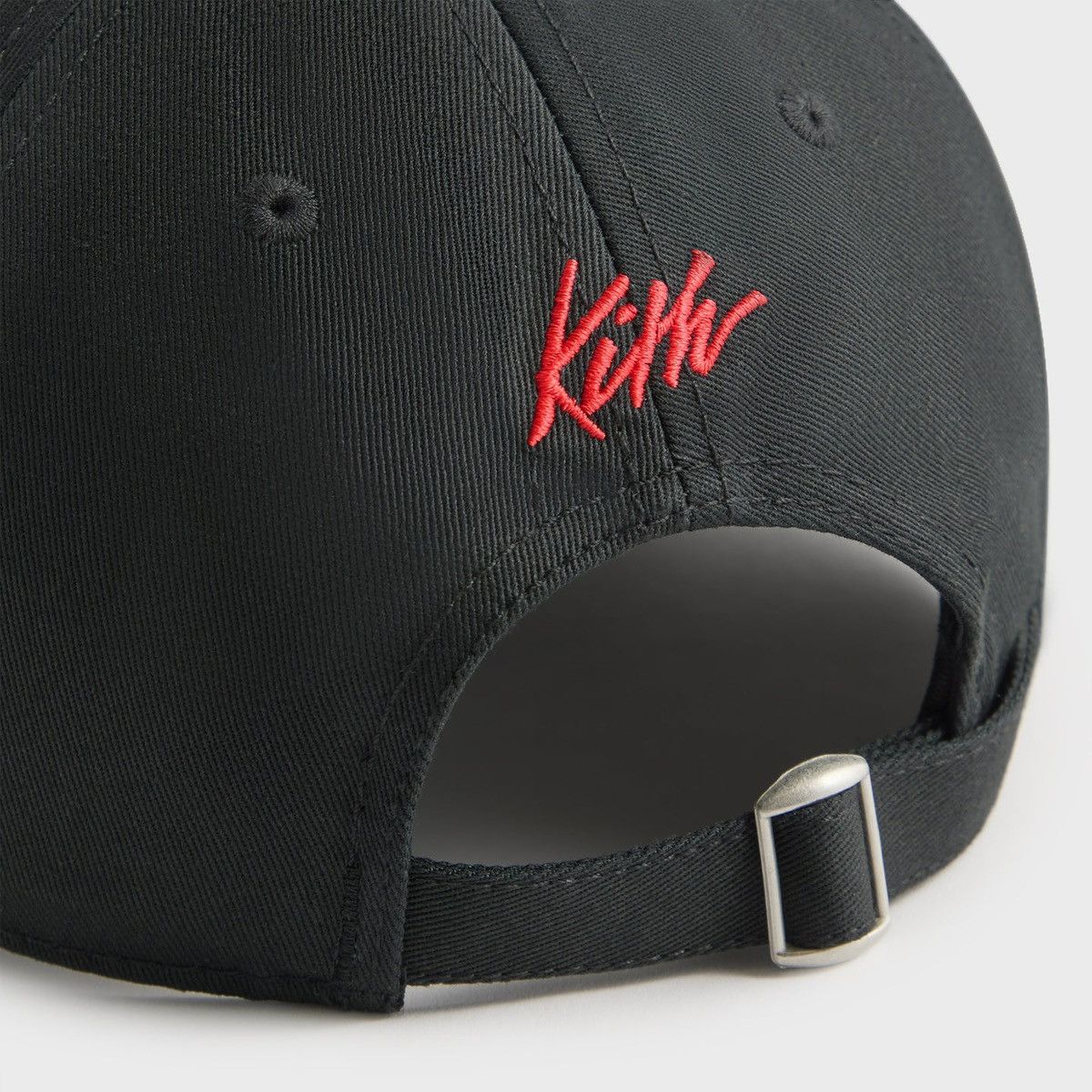 Kith Kith Rolling Stones Aaron Classic Cap Black Hat Embroidered Size ONE SIZE - 6 Thumbnail