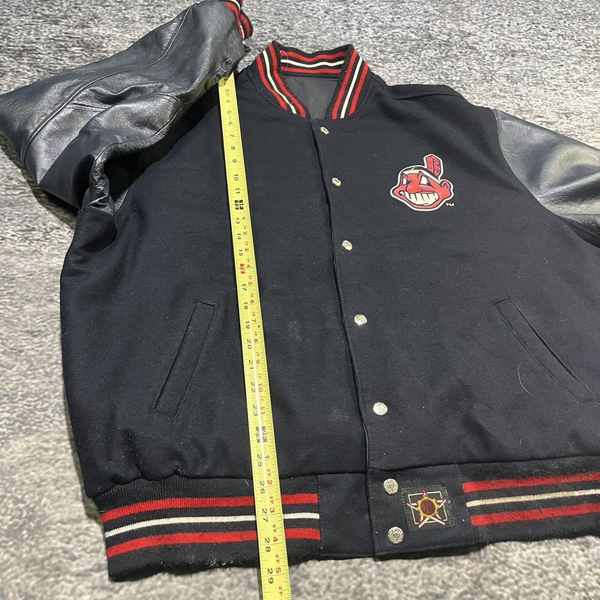 Jeff Hamilton Vintage 90s Cleveland Indians Jeff Hamilton Varsity Jacket Size US L / EU 52-54 / 3 - 11 Thumbnail