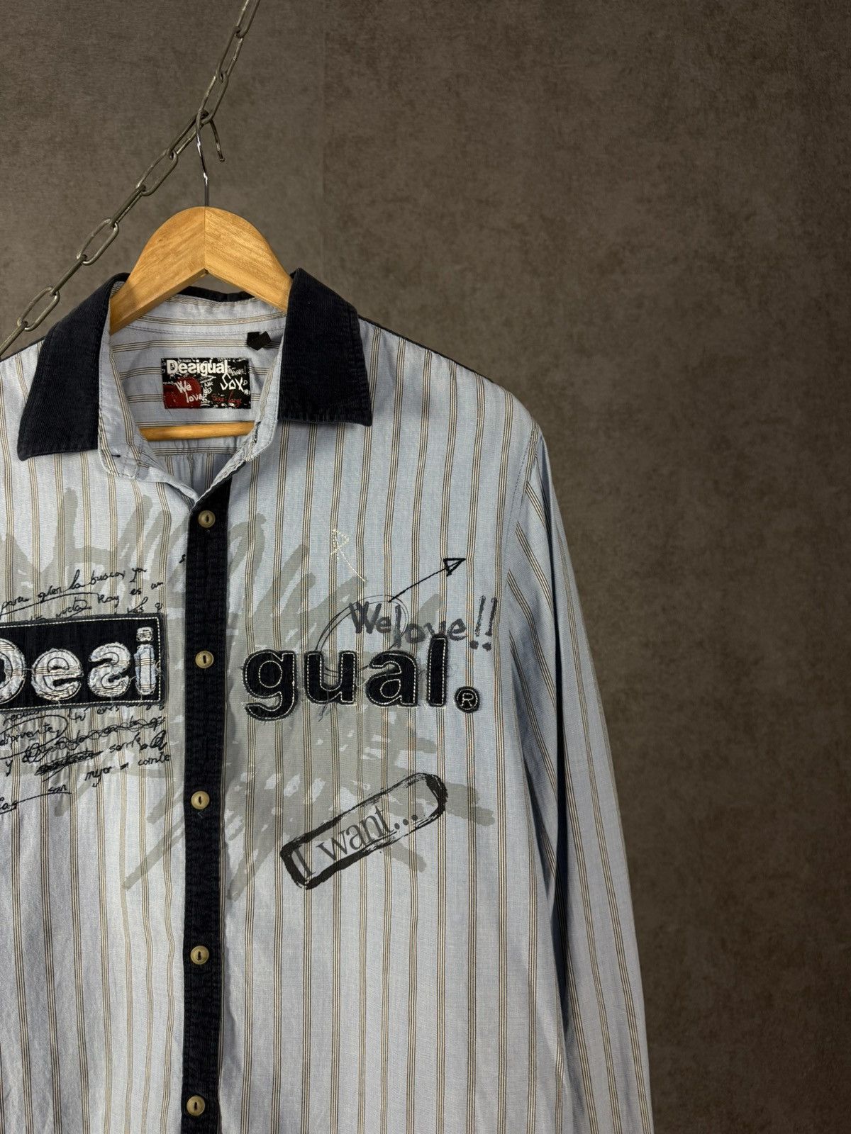 Desigual Desigual art crazy designer shirt Size US L / EU 52-54 / 3 - 2 Thumbnail