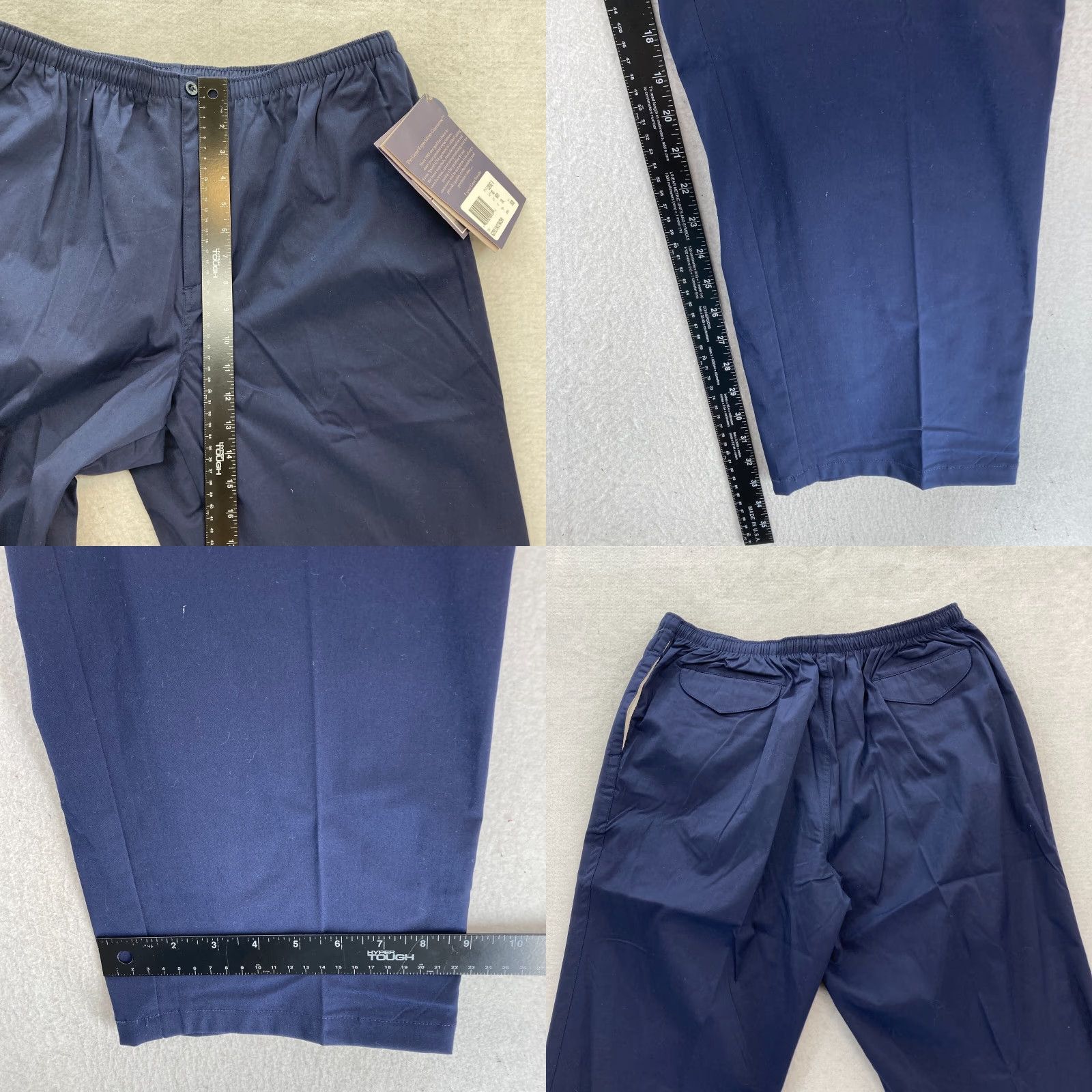 Vintage VINTAGE SPORTIF Pants Mens XL Navy Blue Stretch Fabric Waistband Straight NWT Size US 36 / EU 52 - 8 Thumbnail