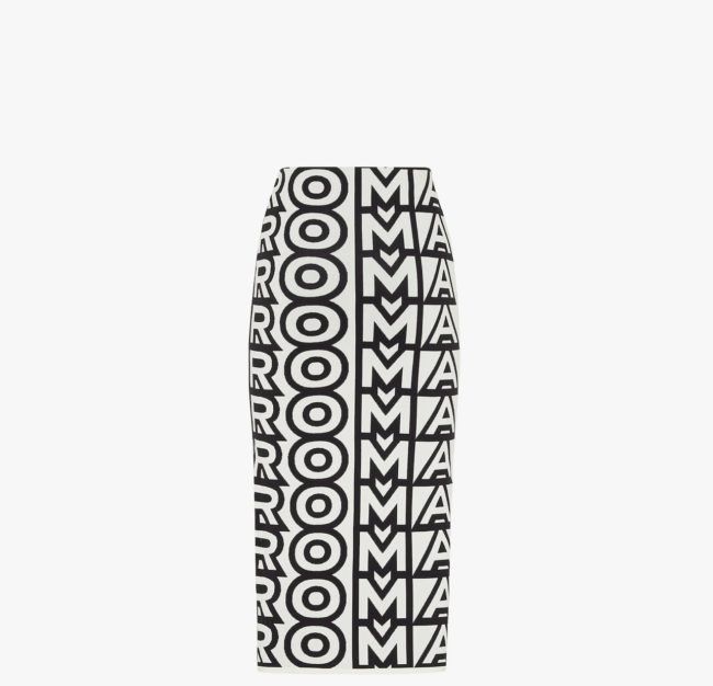 o1loc1c0824 Skirt in Black/White