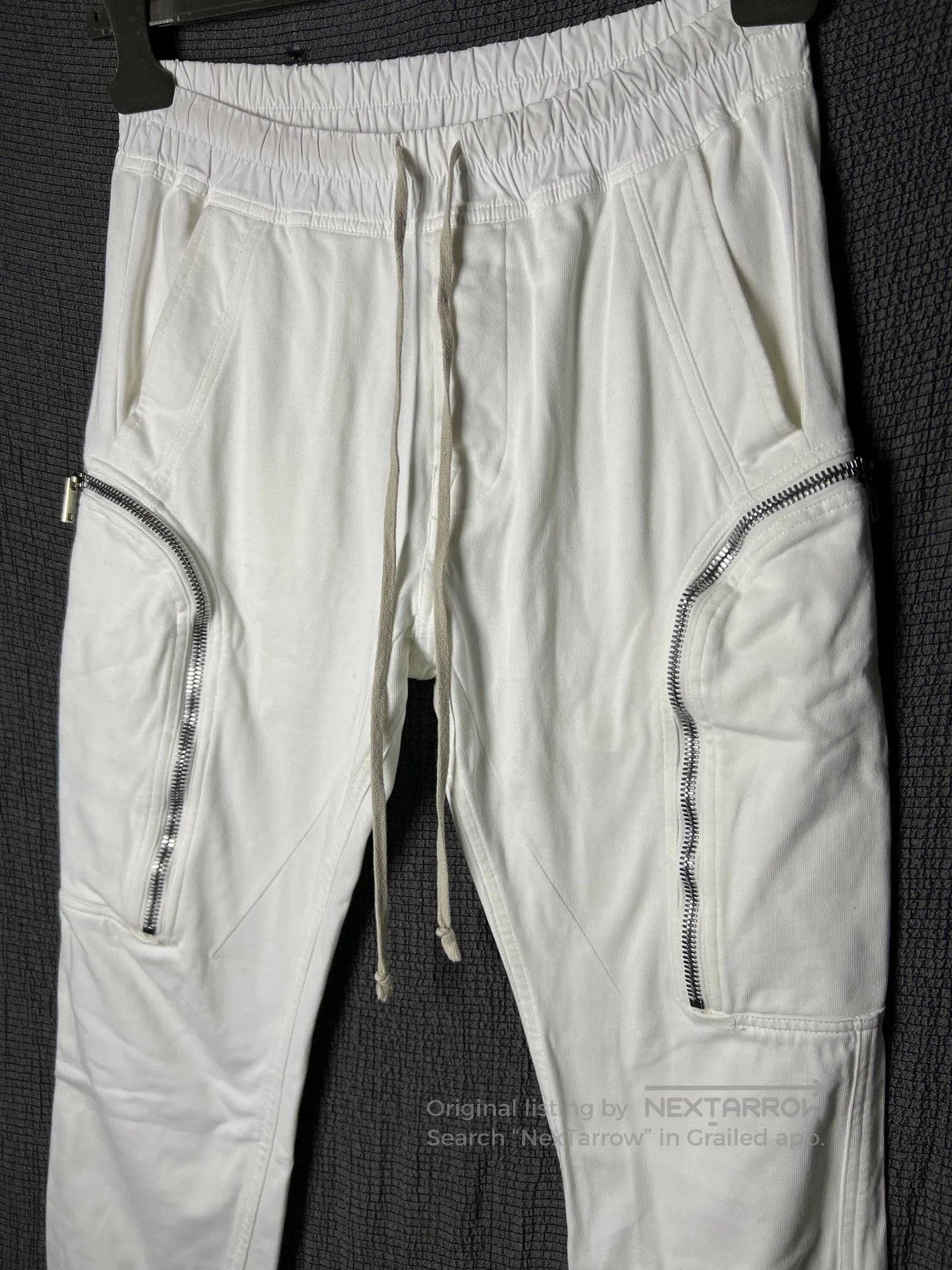 Rick Owens Rick Owens 20ss White Cargo Jogger Pants. Size US 32 / EU 48 - 2 Thumbnail