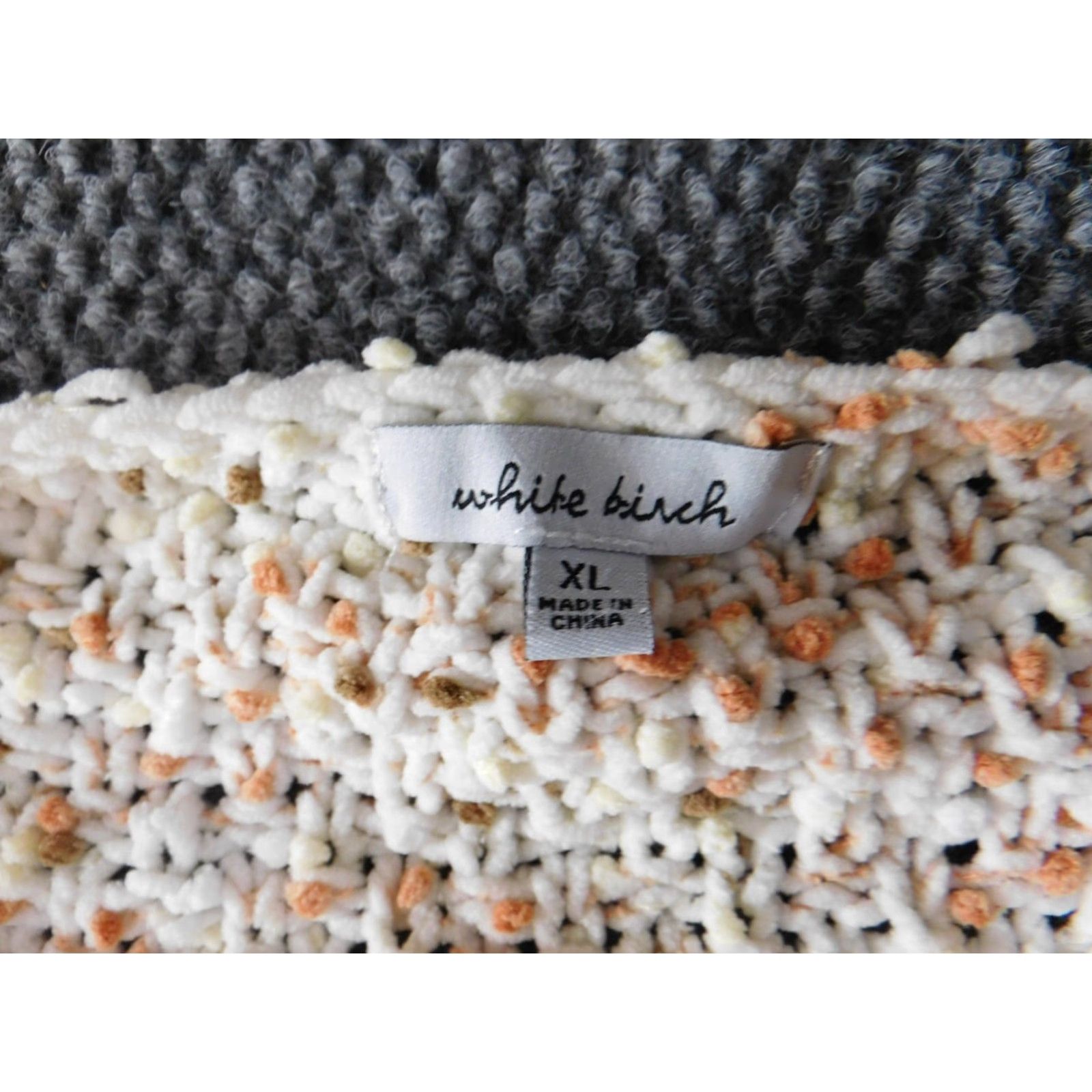 Vintage White Birch Womens Sweater XL Pullover Beige Knit Rib Long Sleeve Turtleneck Casual Autumn Winter Fall Regular Size XS-XL not applicable Size XL / US 12-14 / IT 48-50 - 5 Thumbnail
