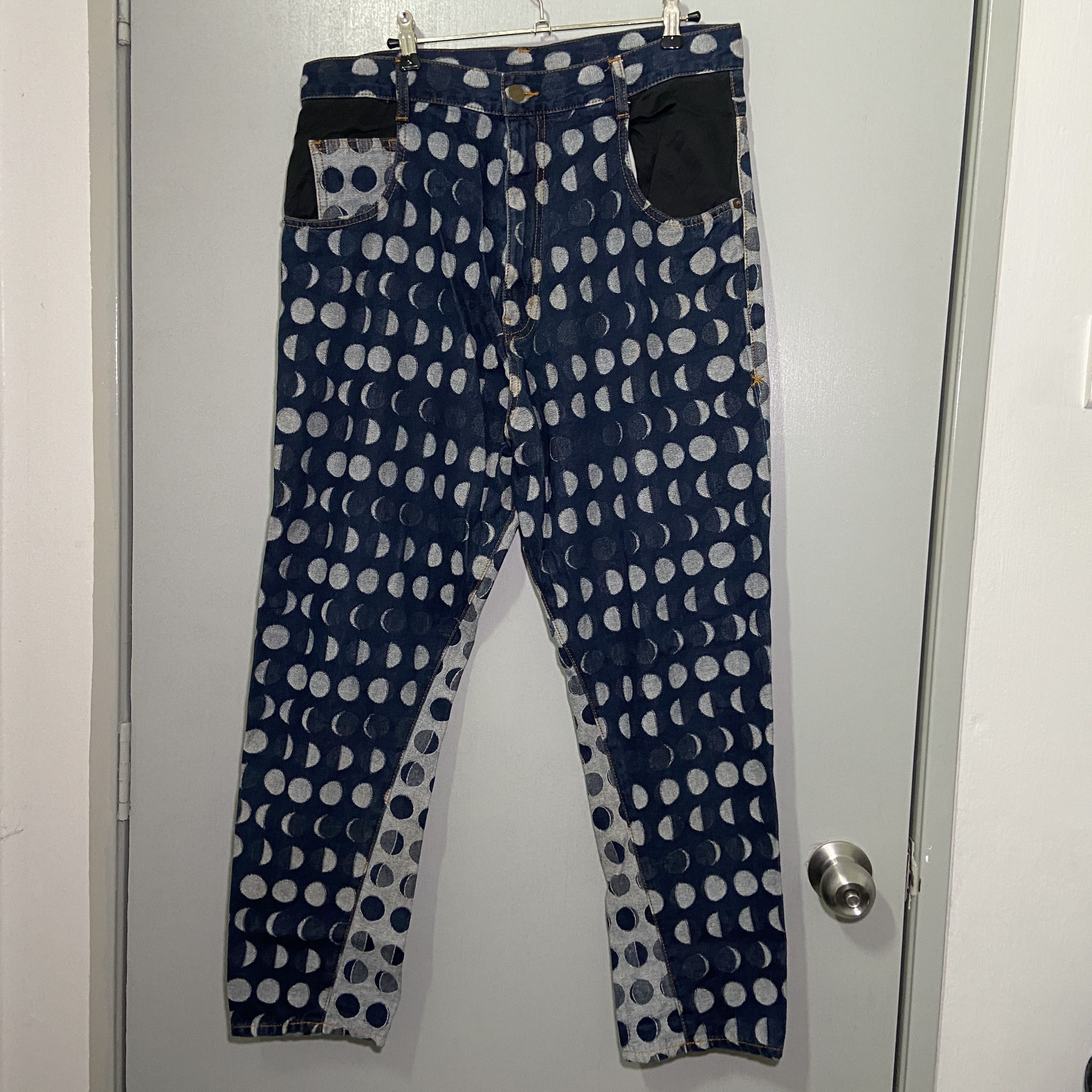 Frapbois × Issey Miyake Frapbois Moon Phase Lover Boy Baggy Jeans Size US 34 / EU 50 - 1 Thumbnail