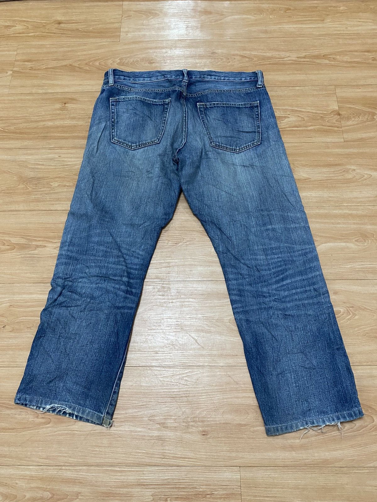 Japanese Brand × Uniqlo Vintage uniqlo selvedge distressed denim Size US 36 / EU 52 - 2 Thumbnail