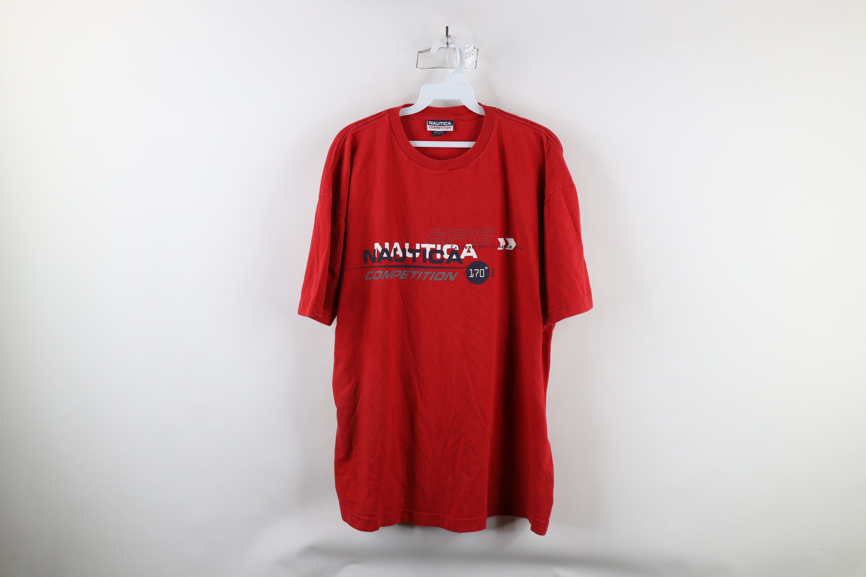 Nautica × Vintage Vintage 90s Nautica Competition Out Short Sleeve T-Shirt USA Size US XL / EU 56 / 4 - 1 Thumbnail