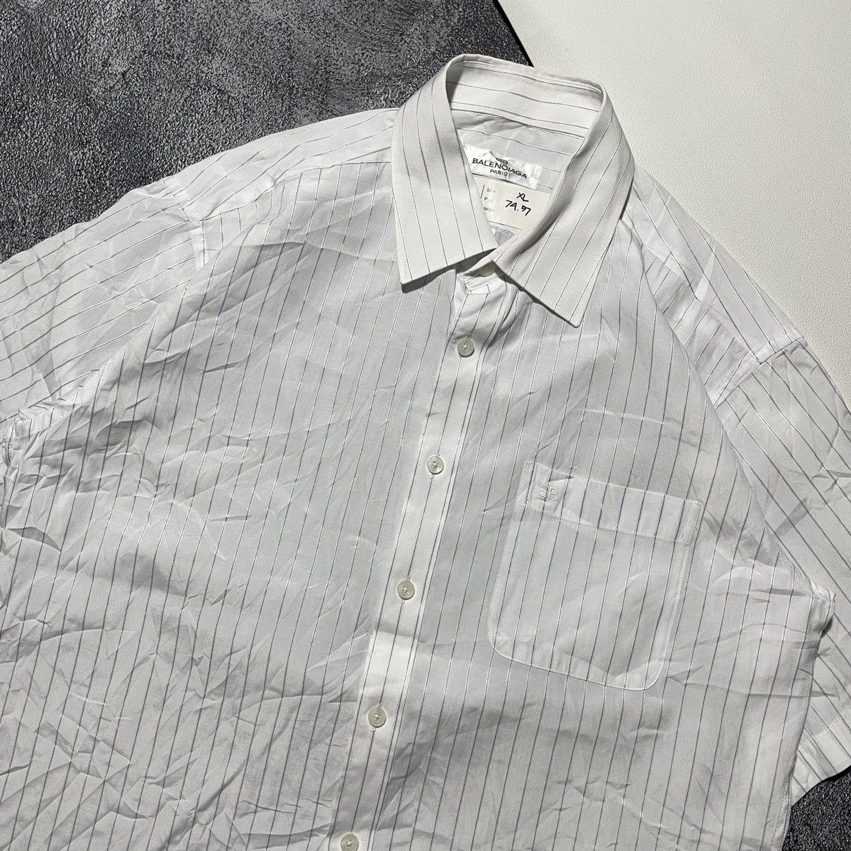 Balenciaga Vintage Shirts Balenciaga BB Embrodiered Logos Pocket Size US L / EU 52-54 / 3 - 2 Thumbnail