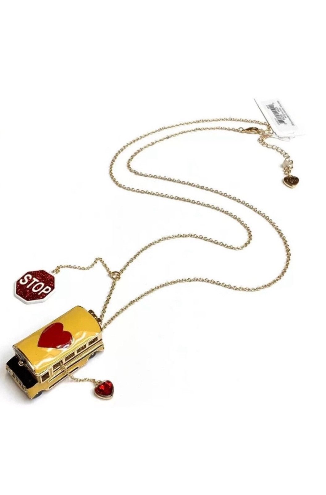 Betsey Johnson Betsey Johnson BACK TO SCHOOL Bus Heart Locket Necklace Size ONE SIZE - 1 Thumbnail