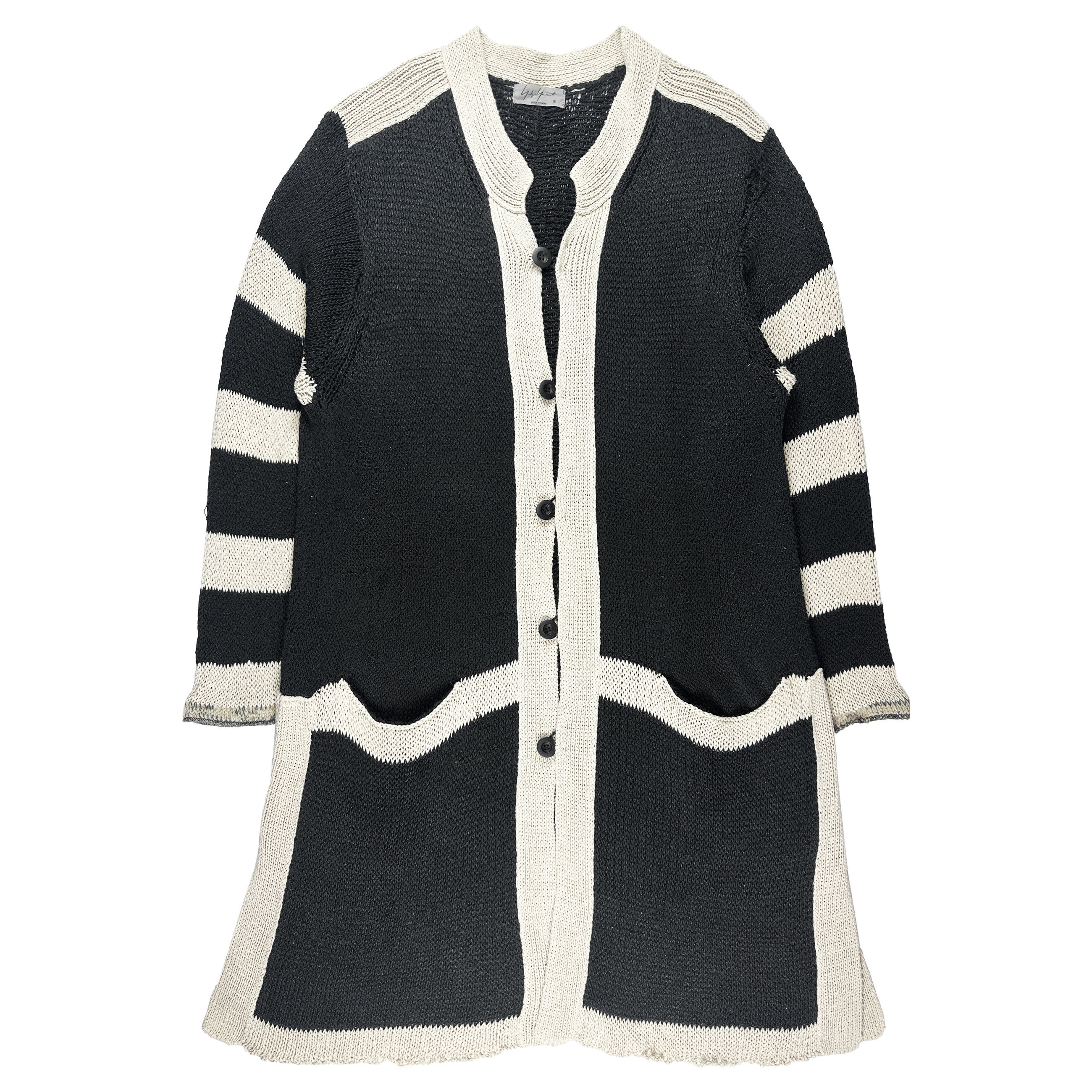 Yohji Yamamoto Knit Striped Cardigan Size US L / EU 52-54 / 3 - 1 Preview