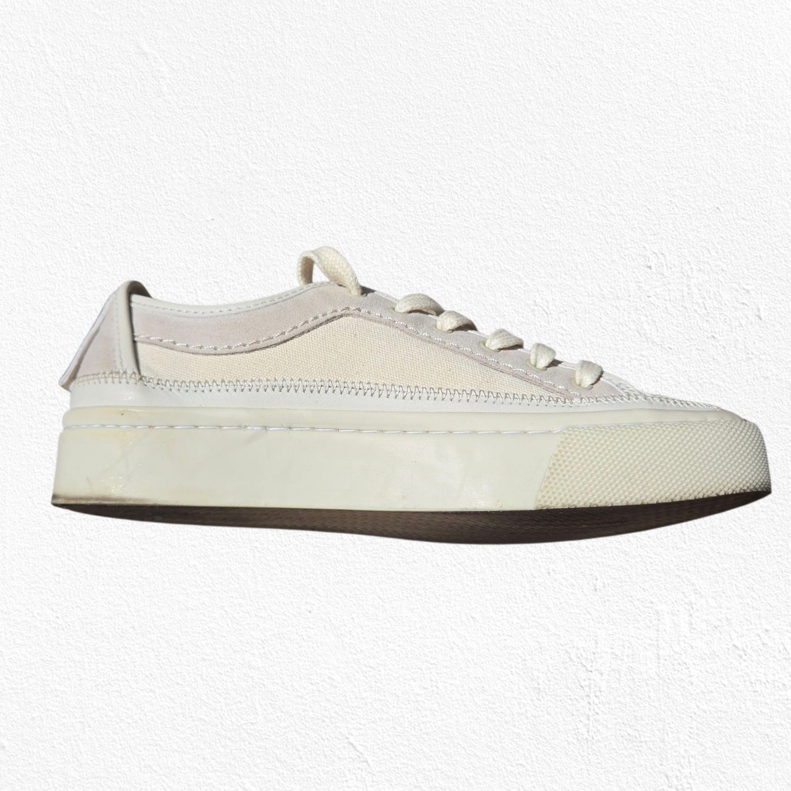 Allsaints AllSaints Milla Cream Low Top Platform Sneakers Size 6 Size US 6 / IT 36 - 14 Thumbnail