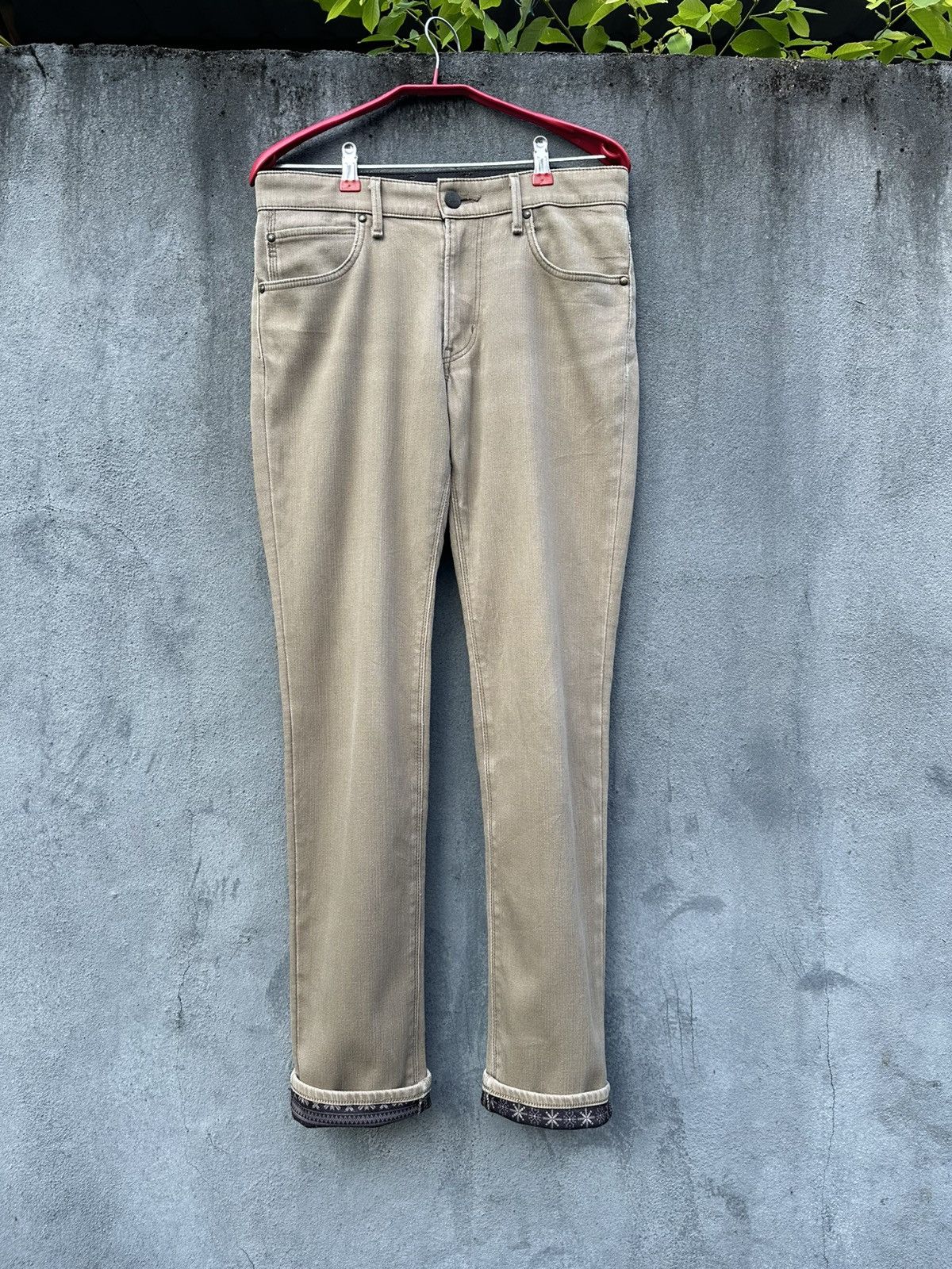 Edwin 👹Edwin Wild Fire Bandana Lined Skinny Jeans Size US 31 - 4 Thumbnail