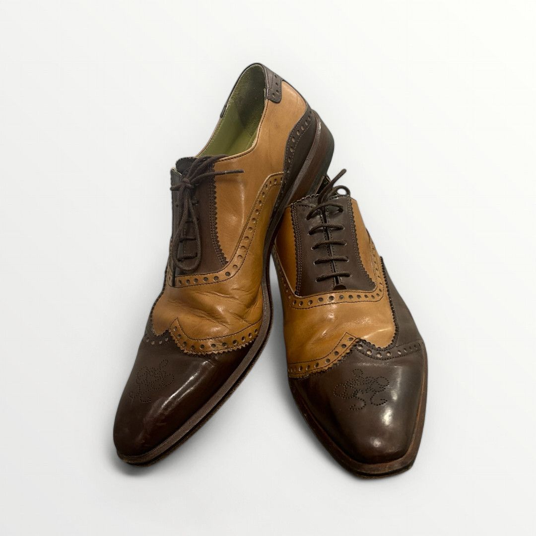 Oliver Sweeney Leather Two Toned Wingtip Brogues Men's Shoes