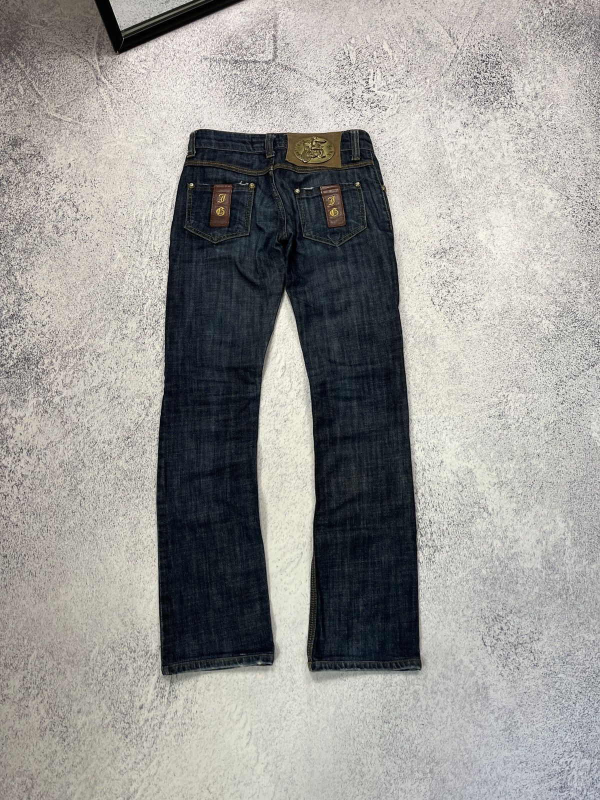 John Galliano Vintage John Galliano Crazy Y2k Jeans Big Buckle Rare Sz 27 Size 27" / US 4 / IT 40 - 1 Thumbnail