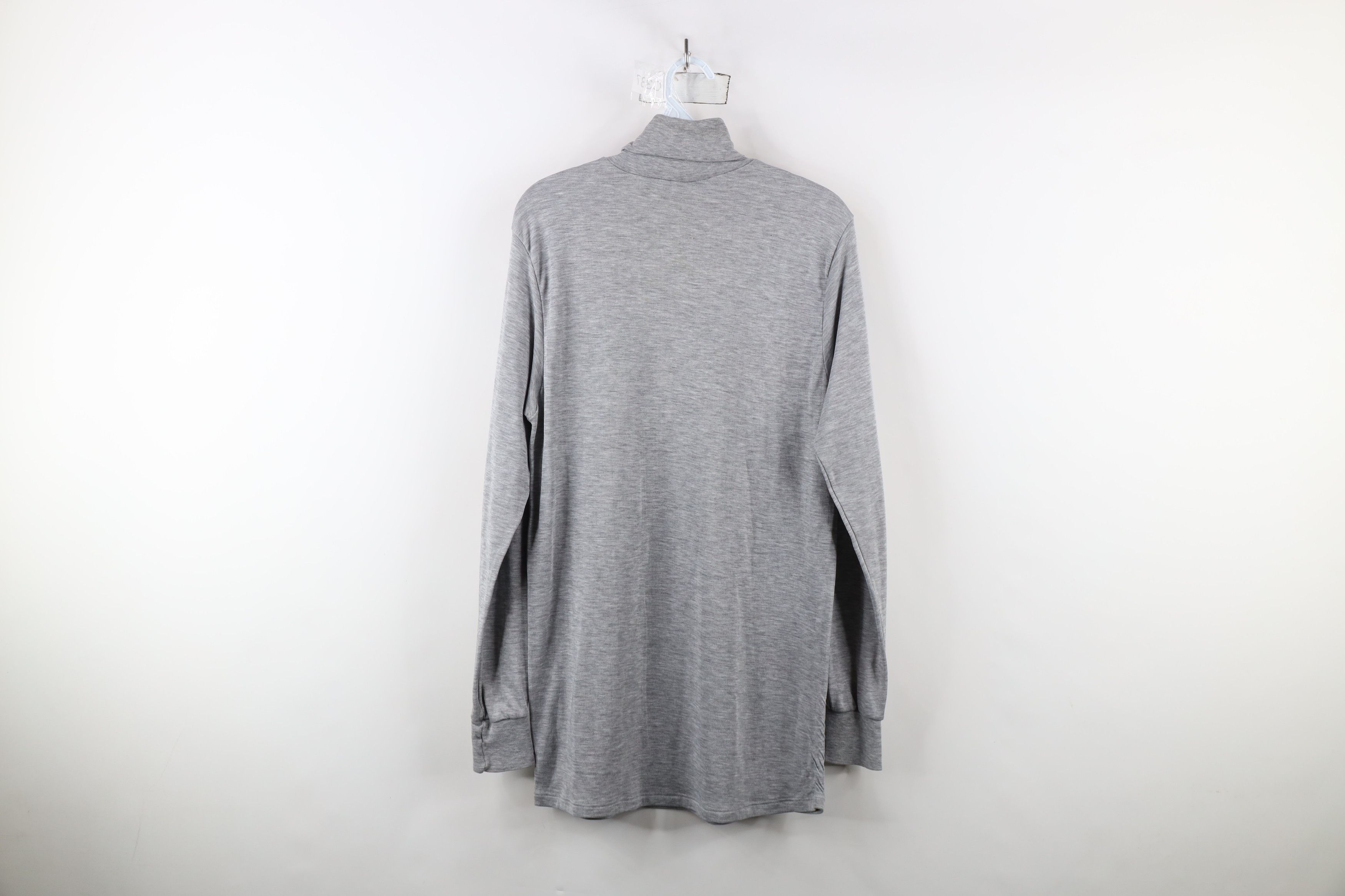 Vintage Vintage 90s Streetwear Thermal Turtleneck T-Shirt Gray USA Size US XL / EU 56 / 4 - 10 Thumbnail