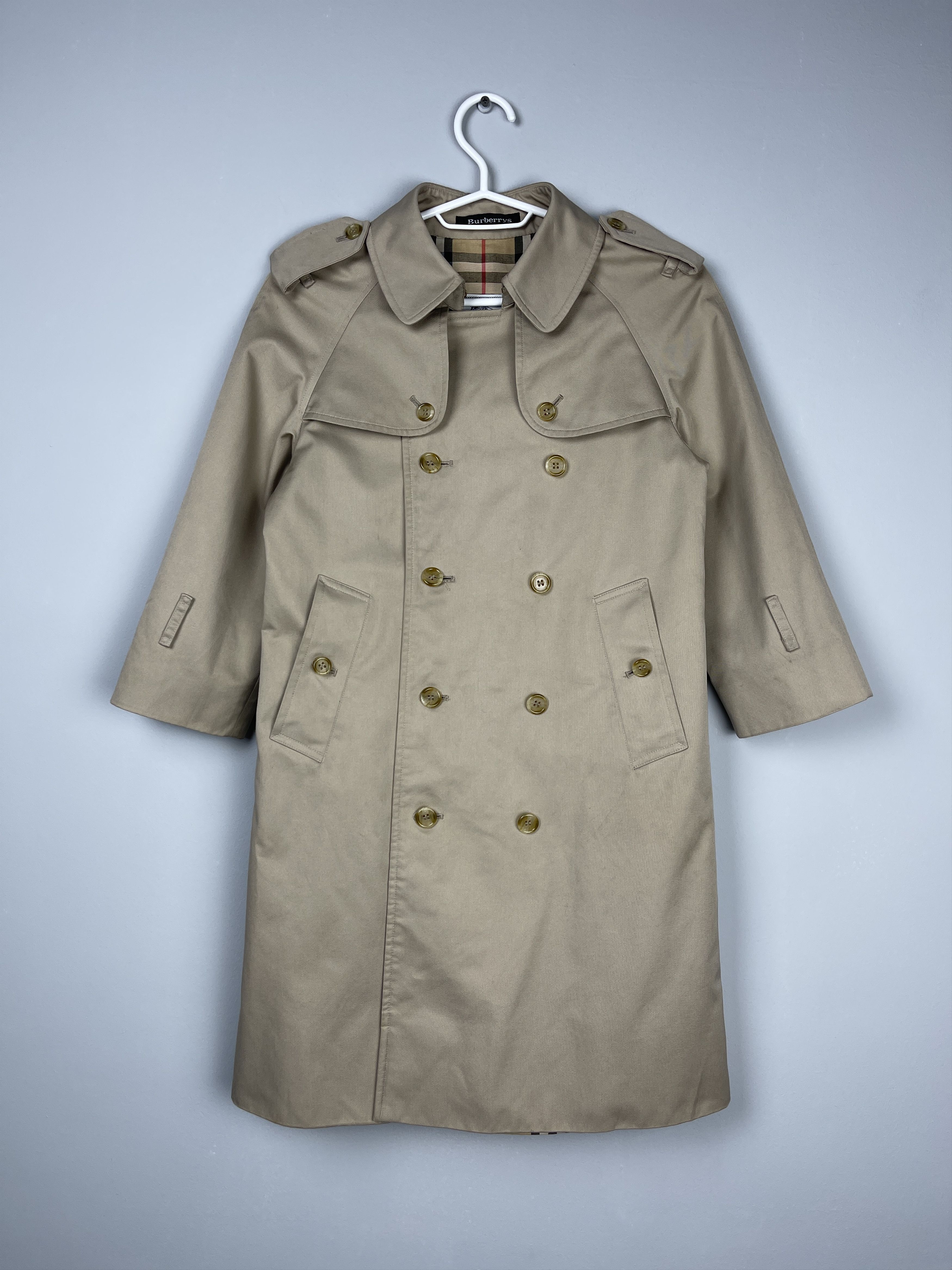Burberry Burberrys Trench Coat Kids 7-8 Years Size US XXS / EU 40 - 3 Thumbnail