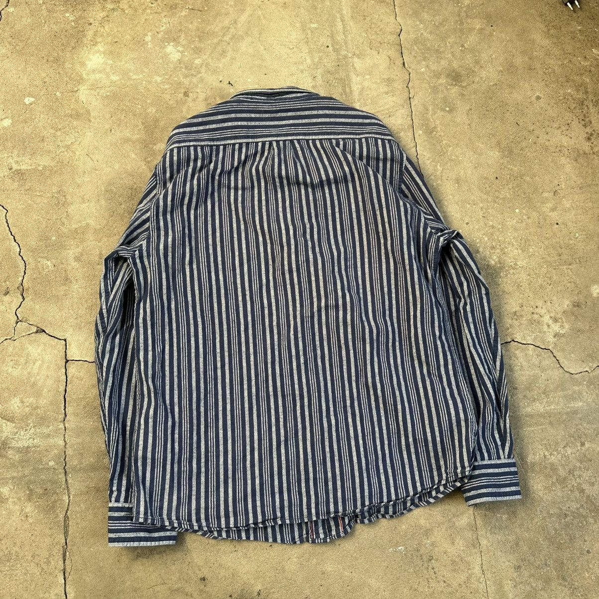 Lee Vintage Lee linen striped Western Shirt USA Size US XL / EU 56 / 4 - 4 Thumbnail