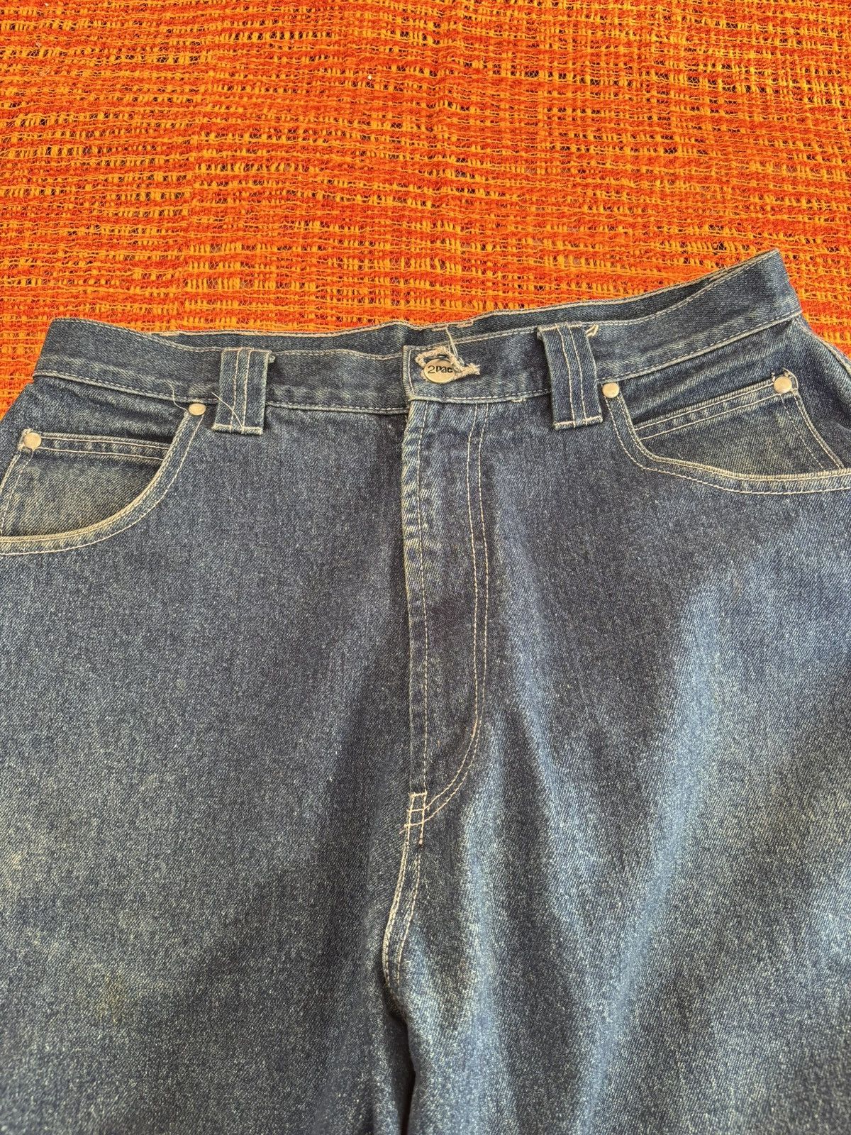 Vintage 90s 2pac denim carpenter pants Size US 34 / EU 50 - 4 Thumbnail