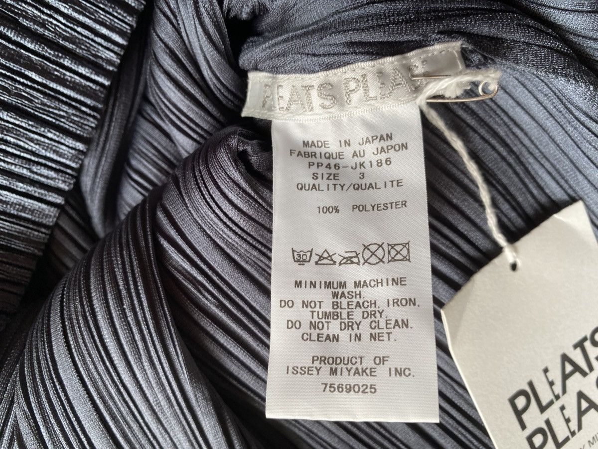Issey Miyake Pleats Please Steel Navy Top Size L / US 10 / IT 46 - 5 Thumbnail