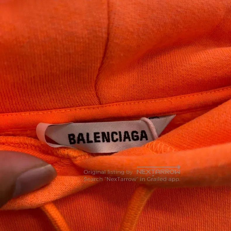 Balenciaga Balenciaga Orange hooded long-sleeve sweater with seven-co Size US M / EU 48-50 / 2 - 3 Thumbnail