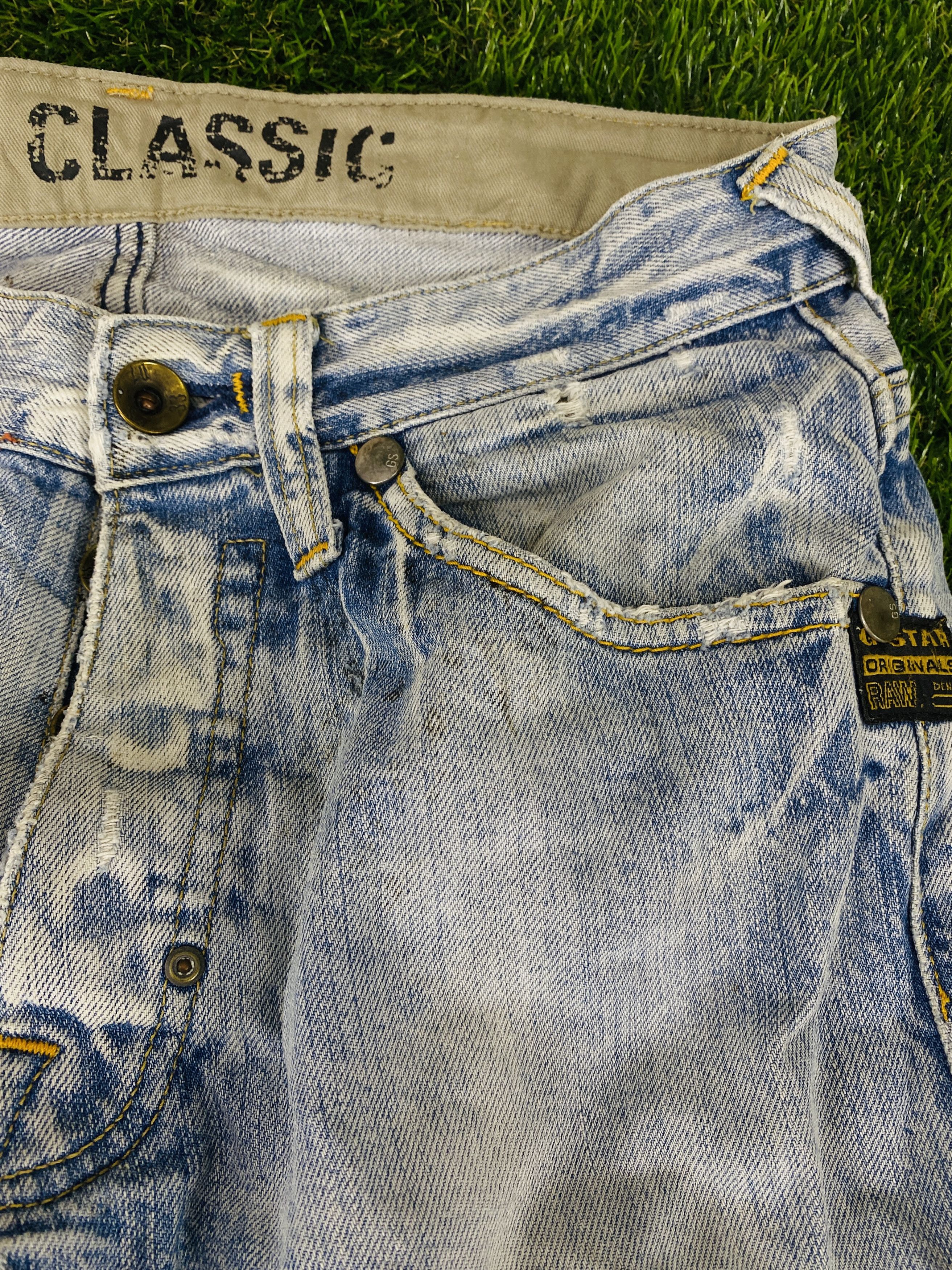 G-Star G Star Raw Distressed Jeans (P026) Size US 32 / EU 48 - 5 Thumbnail