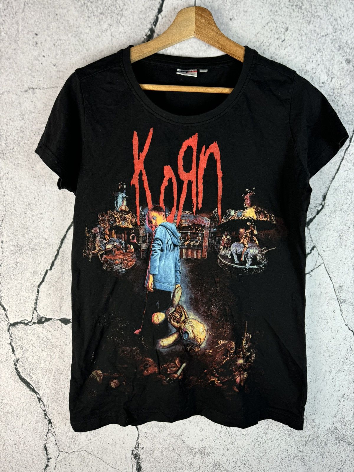Band Tees Vintage Band Korn Rare Women T-Shirt Size L / US 10 / IT 46 - 1 Thumbnail