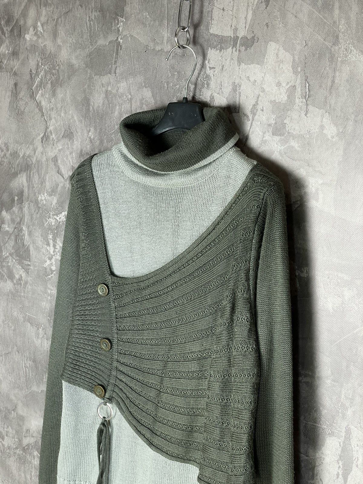 Japanese Brand Avant Garde Abstract Design Knit Y2K Sweater Size M / US 6-8 / IT 42-44 - 8 Thumbnail
