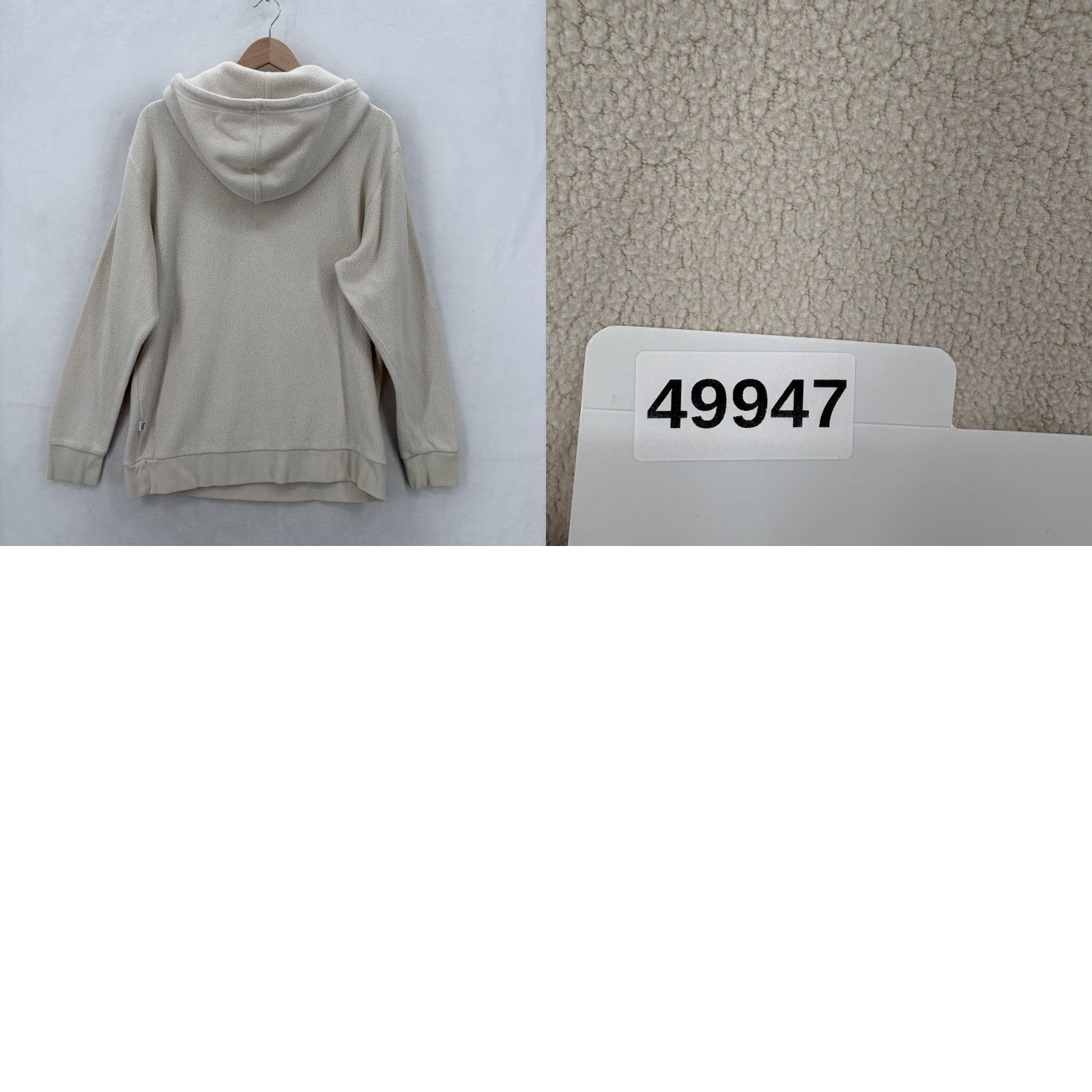 KangaROOS feat Hoodie Mens M Oatmilk Beige Knit Fleece Kangaroo Pocket Pullover Crew Neck Heavyweight Size US M / EU 48-50 / 2 - 9 Thumbnail