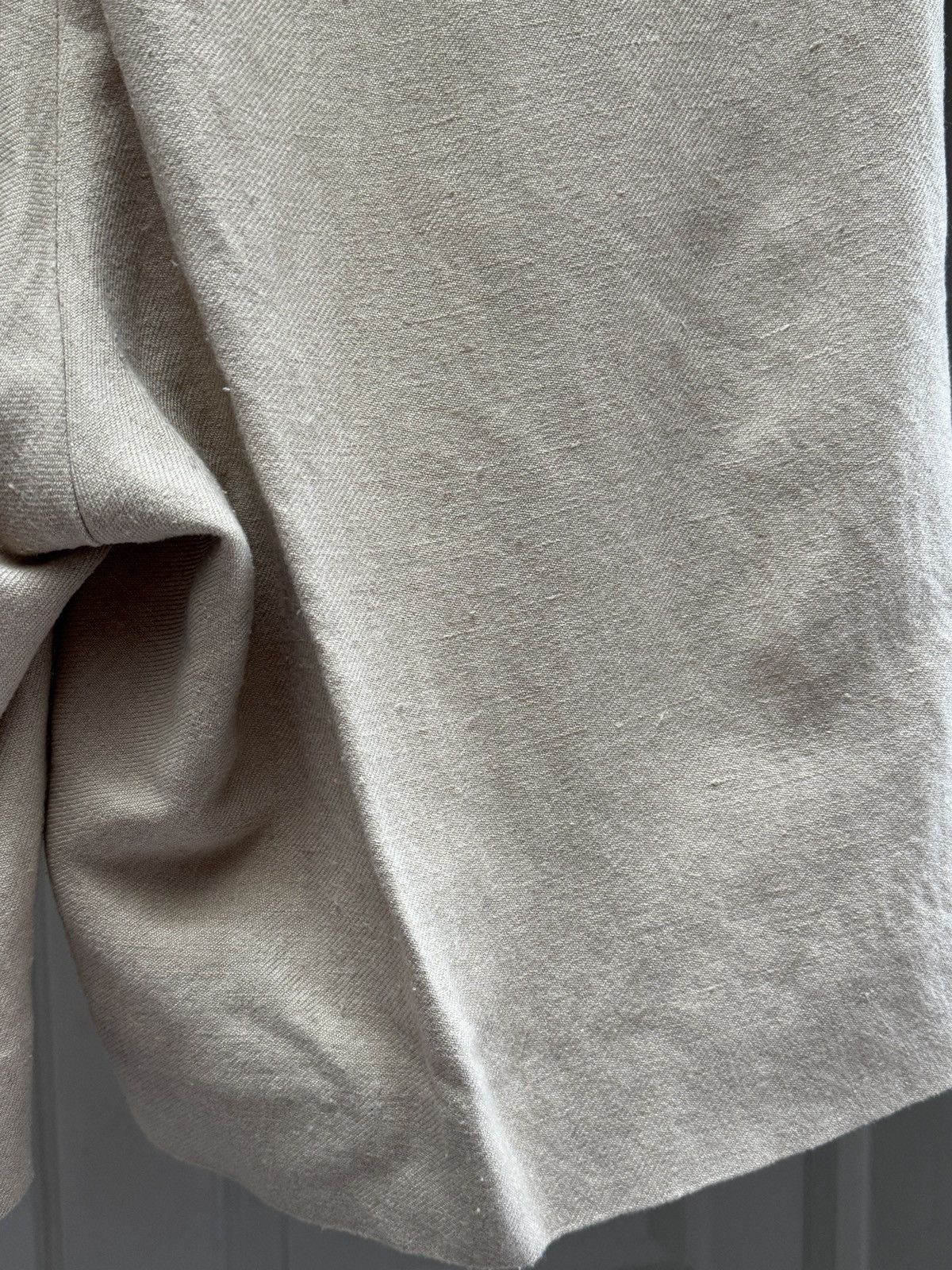 The Row The Row Mens Marcello Beige Linen Shorts size US 32 Size US 32 / EU 48 - 7 Thumbnail