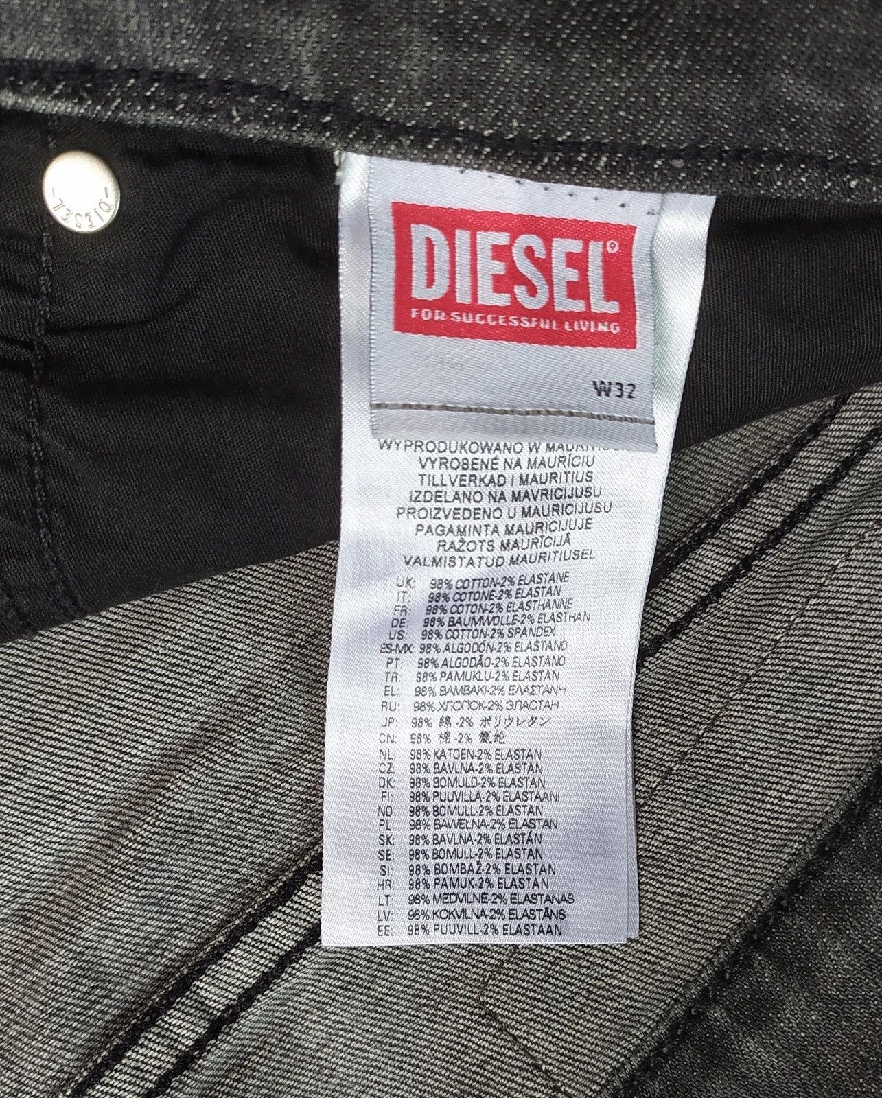 Diesel Diesel D-LUSTER L.32 MENS JEANS T/9628 Size US 32 / EU 48 - 8 Thumbnail