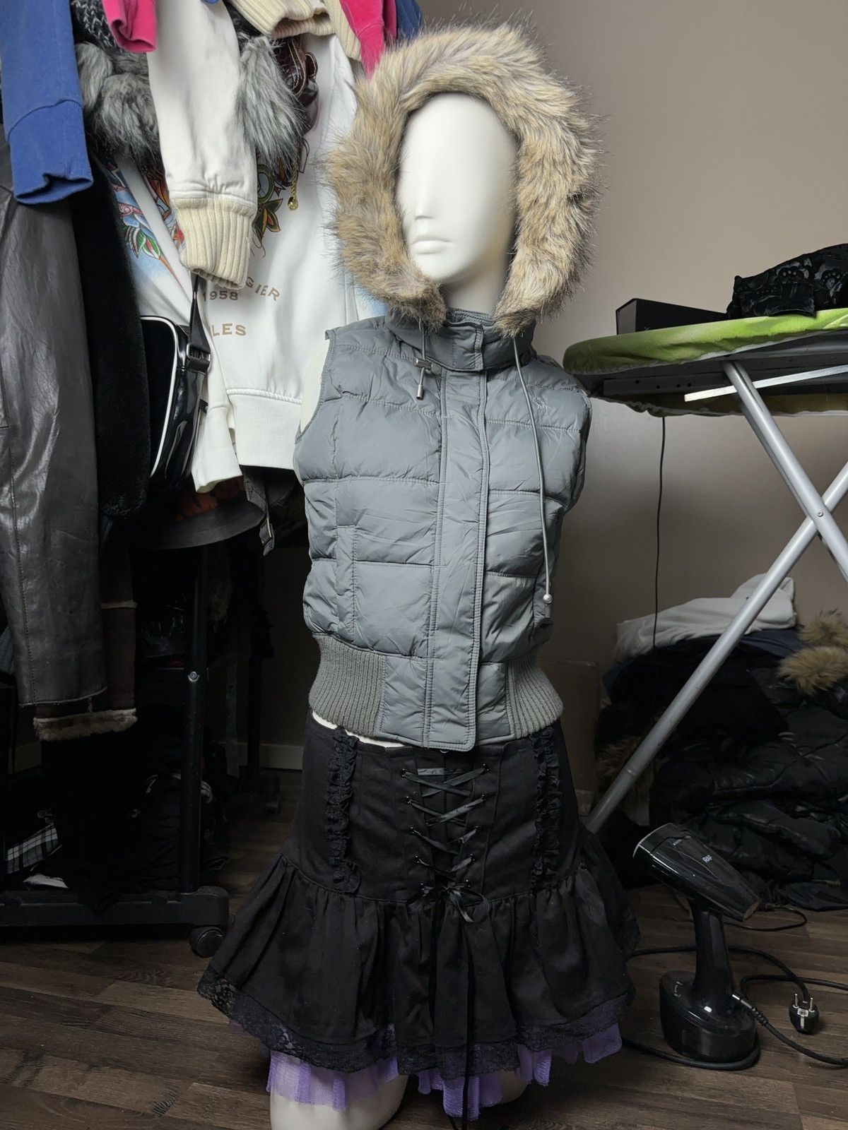 Abercrombie & Fitch × Vintage Abercrombie fitch vintage faux fur winter down vest Size M / US 6-8 / IT 42-44 - 3 Thumbnail