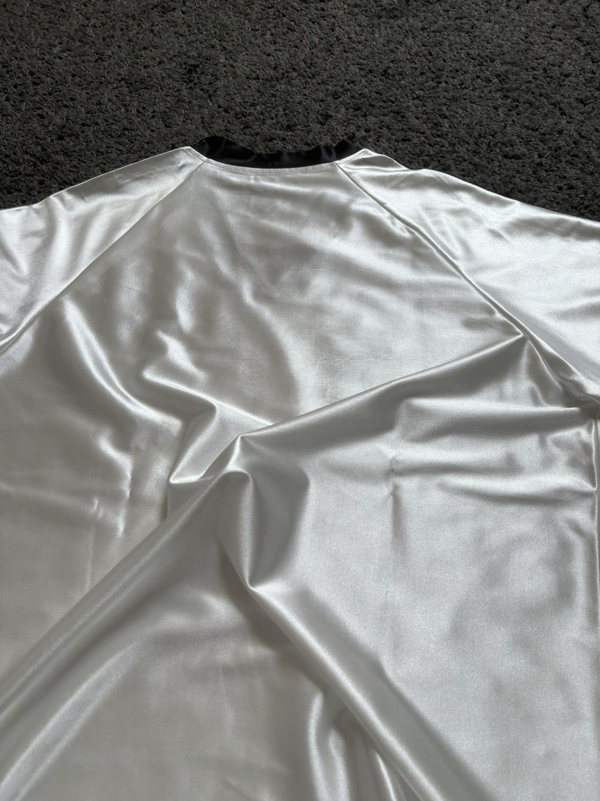 Vintage Vintage white unisex satin football jersey old money v neck Size US M / EU 48-50 / 2 - 12 Thumbnail