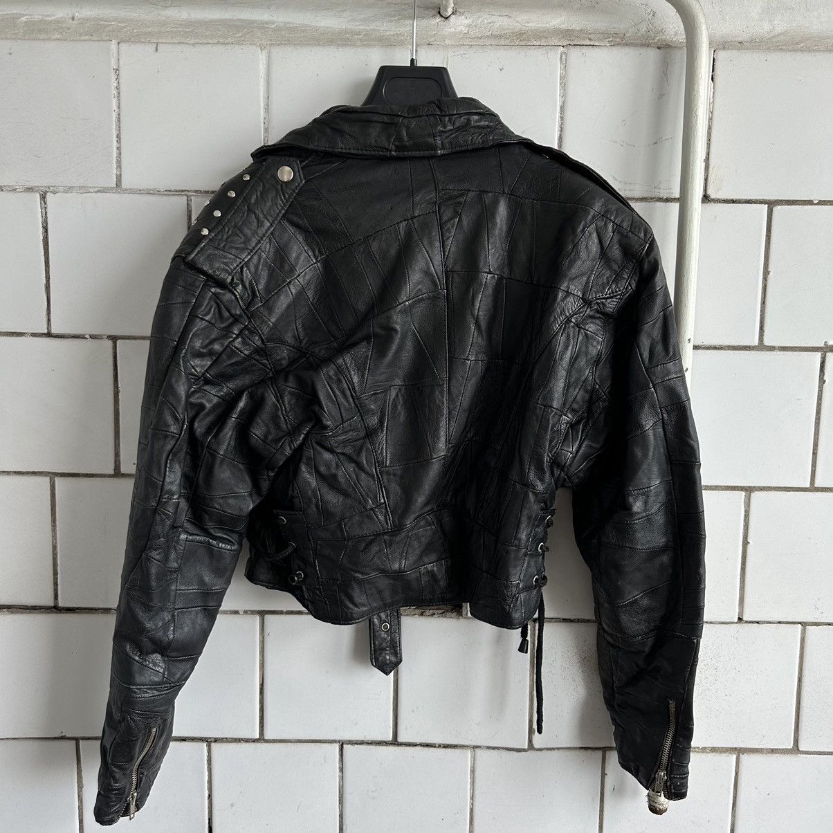 Japanese Brand × Vintage Vintage Japanese Style Moto Leather Jacket Style USA Y2K 90s Size M / US 6-8 / IT 42-44 - 2 Thumbnail