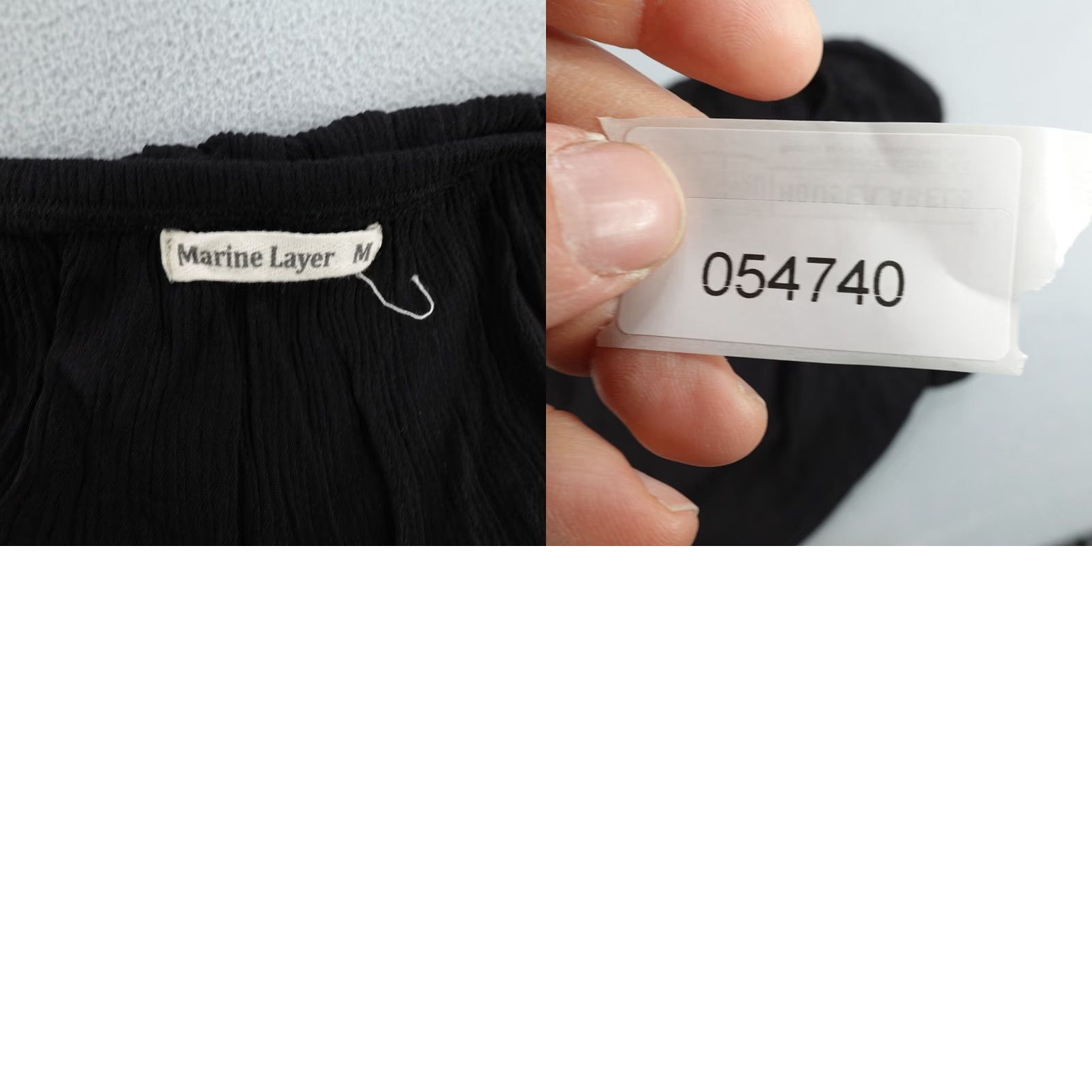 Marine Layer Marine Layer Blouse Shirt Womens Medium Black Off The Shoulder Ruffle Top Blouse Flex Womens M Black Ruffle Off-Shoulder 90s? Size M / US 6-8 / IT 42-44 - 8 Thumbnail
