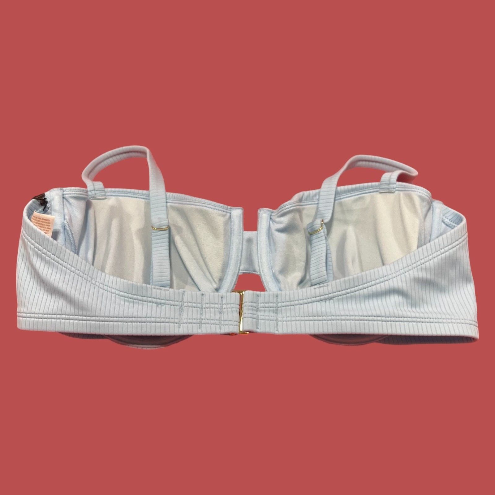 Other Shade & Shore - Women's Ribbed Underwire Bikini Top - Light Size ONE SIZE - 4 Thumbnail