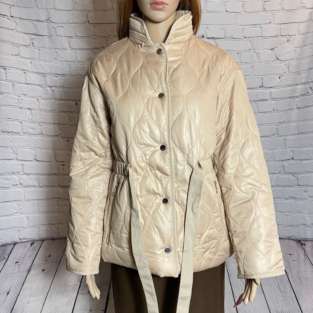 Kate Spade NWT New $260 Kate Spade Relaxed Belted Onion Quilted Jacket Size XS / US 0-2 / IT 36-38 - 8 Thumbnail