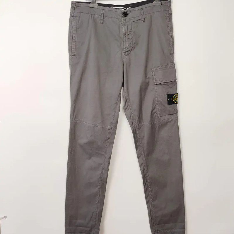 Stone Island Stone Island Gray Cotton Casual Pants 0089 Size US 32 / EU 48 - 1 Thumbnail