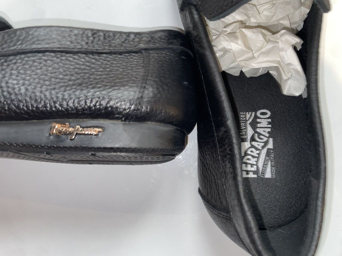 Salvatore Ferragamo Salvatore Ferragamo Black Leather Slip On (14) Size US 14 / EU 47 - 4 Thumbnail