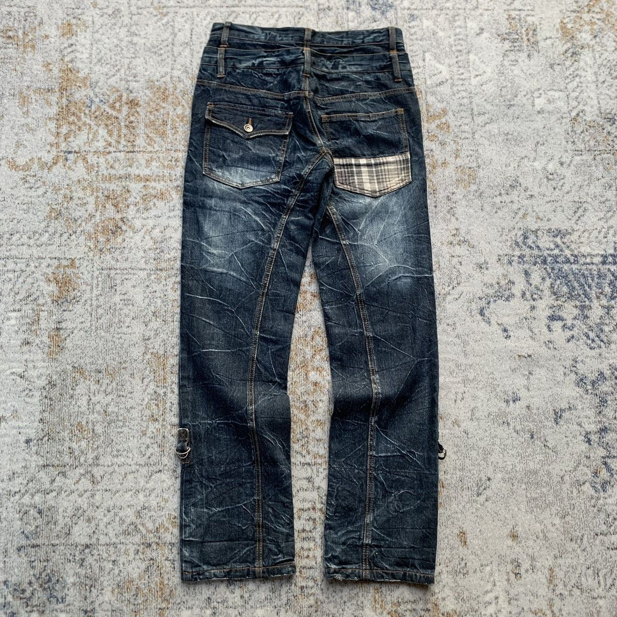 Japanese Brand Rare Vintage Japanese Nylaus Double Waist Artisan Jeans Size US 30 / EU 46 - 7 Thumbnail