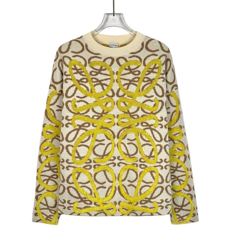 Loewe Loewe Colorful logo printed wool round neck long sleeve kn Size XS / US 0-2 / IT 36-38 - 1 Thumbnail
