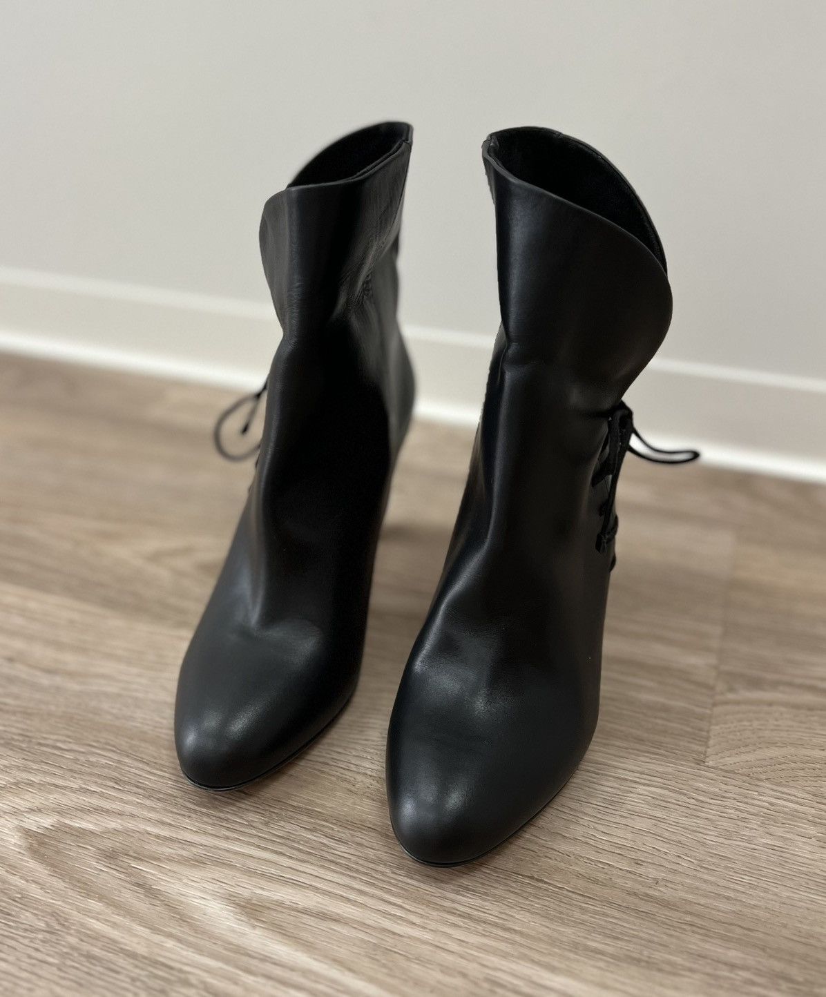 Bally Bally Switzerland Black Leather Ankle Heels Boots Size US 8 / IT 38 - 5 Thumbnail